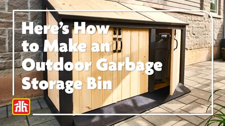DIY Outdoor #garbage Storage Bin