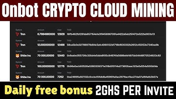 Free Cryptocurrency Cloud Mining 2023 || new free cloud mining website | onbot Review