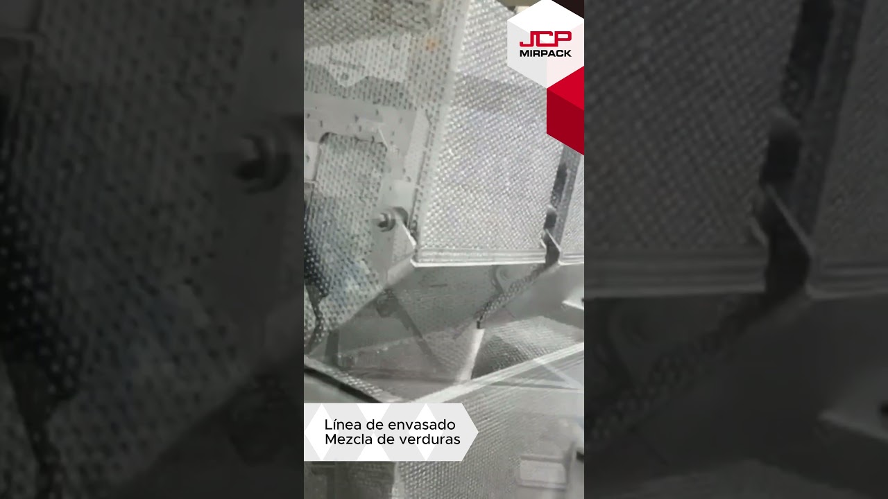 Línea de envasado de mezcla de verduras / Mixed vegetables packaging line