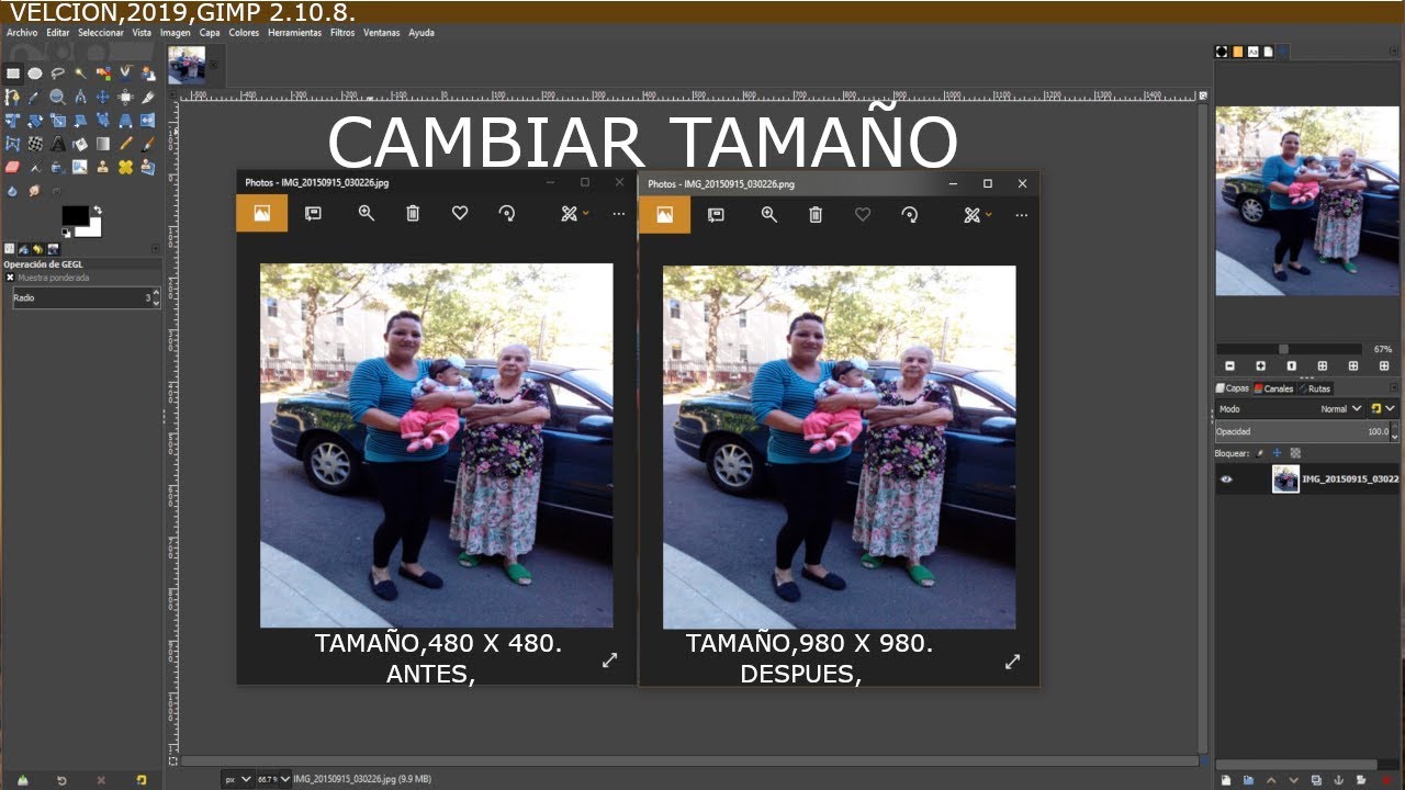 Como reducir el tamaño de una foto