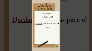 El verbo QUEDAR en español  #speakspanish #studyspanish #learnspanish #learnspanishonline #spanish