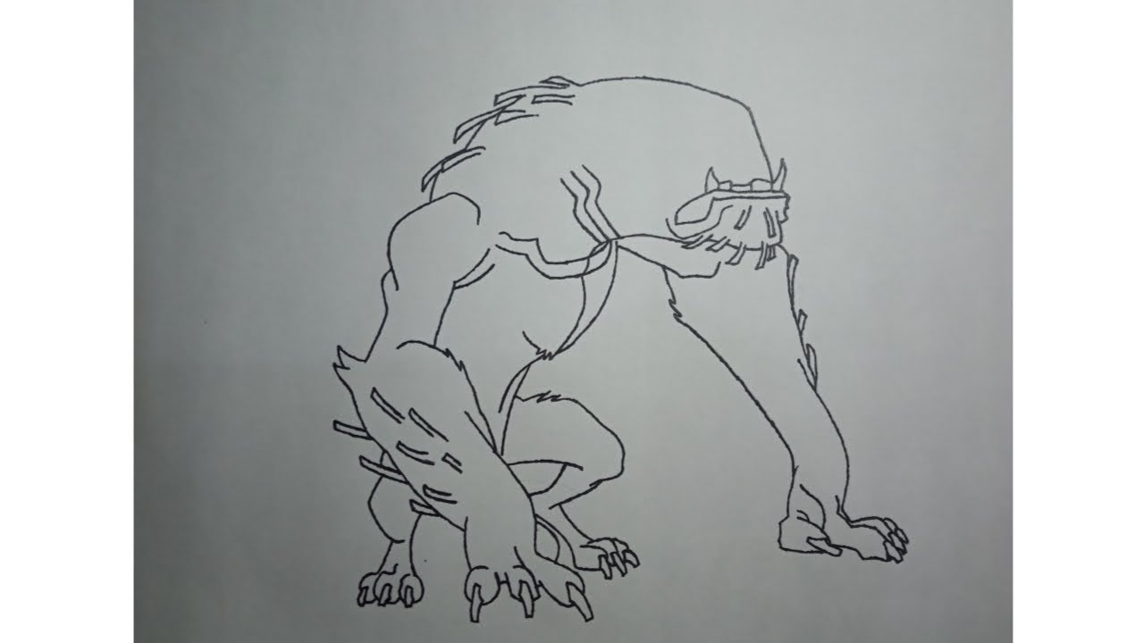 How to Draw Ben 10 Wildmutt Alien 