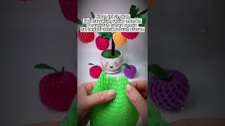 tutorial membuat kerajinan tangan dari foam net. #craft #shortsvideoシ #short