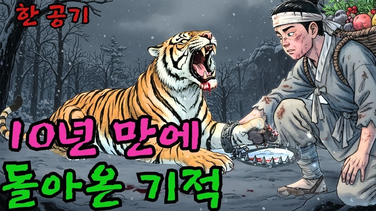 잠자기전 듣는 옛날이야기(중간광고없음) | 임신한 어미 호랑이를 살려준 선비, 10년 뒤 죽을 고비에서 기적처럼 산 이유 🐯⏳| 야담 | 설화 ㅣ전설 | 오디오북 | 민담