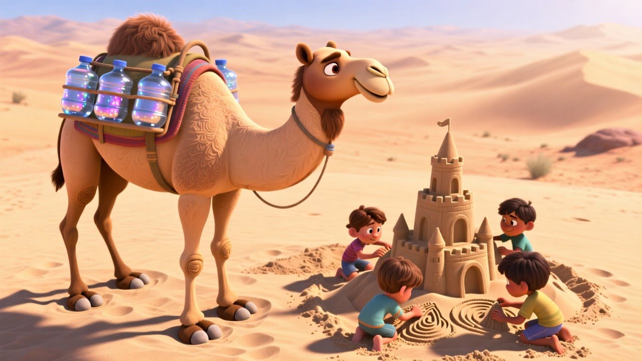 Camel On Desert Sands 🐪🎶 Fun Desert Adventure Song for Kids | Baby Learning and Play Rhyme