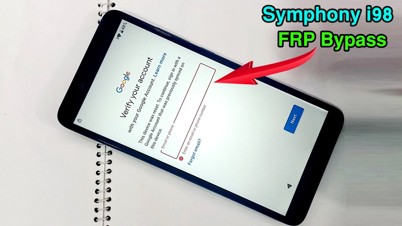 SYMPHONY I98 FRP BYPASS | SYMPHONY I98 GOOGLE ACCOUNT REMOVE | GOOGLE ACCOUNT UNLOCK SYMPHONY I98 |
