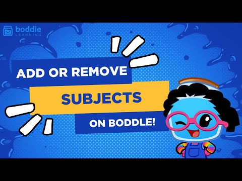 Add or Remove Subjects in Your Boddle Classroom - YouTube