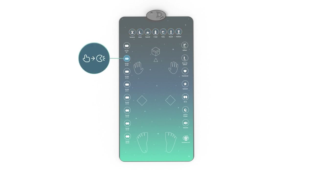 Le premier tapis de prière interactif intelligent pour ADULTES au monde | My Salah Mat
