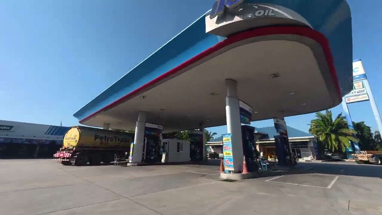 (ROAD VIEW)Motorbike from Mae Ramphueng Beach to Rayong District Office(City Hall 1) & Land Office