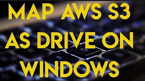 Free open source application MAP AWS S3 bucket as Drive in windows (Rclone)