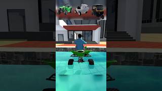 who wins ? Franklin ATV auto  pig car jump challenge (Epic Fail 😂)part-6