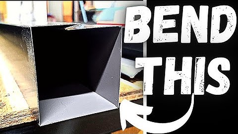 How I Bend square downspout on a manual brake