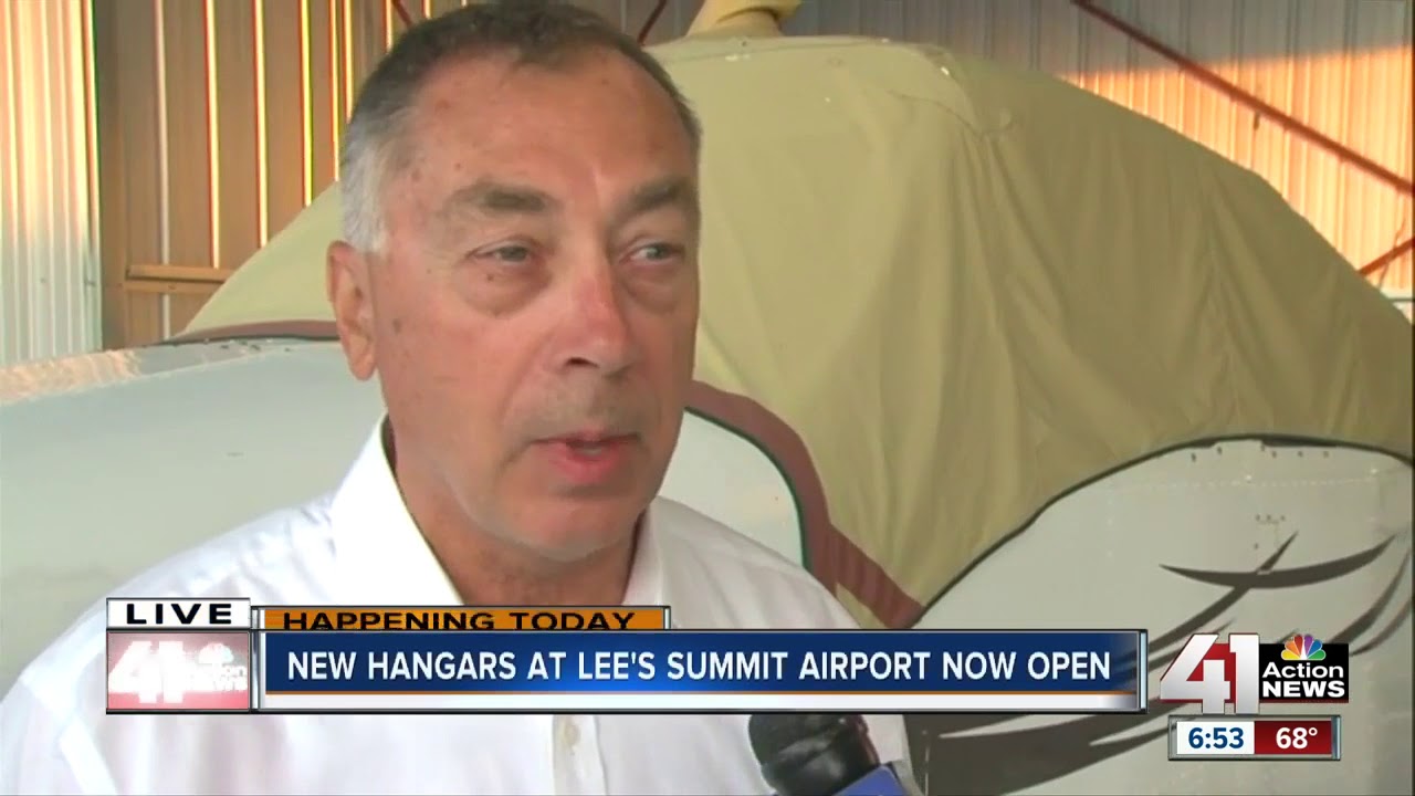 Lee's Summit airport unveils new hangars - YouTube