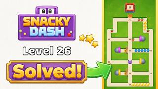 🎮 Snacky Dash: Food Maze Puzzle - Level 26 Walkthrough & Solution