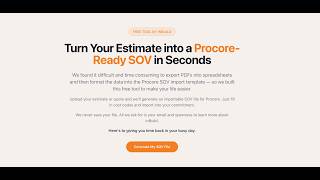 Import Commitment SOV Line Items from a CSV File using SOV2Procore.com