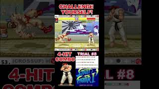 Challenge yourself! SF2CE Ryu 4-HIT COMBO! T53 🥋 #sf2ce #fgc #ryu #arcade #retrogaming #shorts #sf2