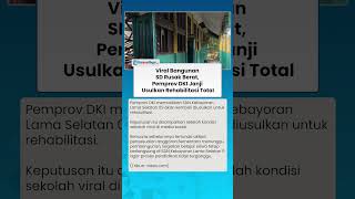 Viral Bangunan SD Kebayoran Rusak Berat, Pemprov DKI Janji Rehabilitasi Total #shorts