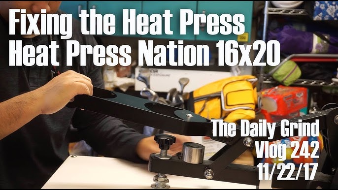 Unbox and Setup of Fancierstudio Power Heat Press, Unboxing of  Fancierstudio power heat press. Once unbox machine always leave heat platen  unclamp when setting temperature and time. Turn on machine.