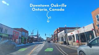 Downtown Oakville Winter Drive POV 🇨🇦 | Calm Lakeside Views | February 2026 #canadatravel #canada
