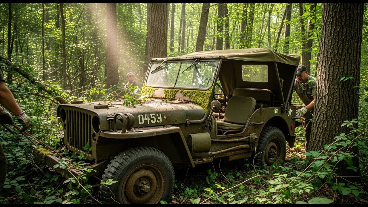 Forgotten WWII Army Jeep Fully Rebuilt After Decades Ultimate Restoration