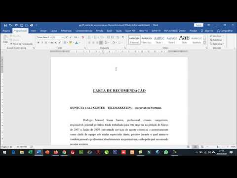 Vídeo: Como Escrever Uma Carta De Recomendação Para Um Gerente