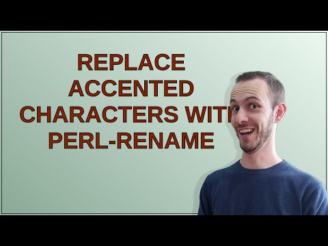 Unix: Replace accented characters with perl-rename
