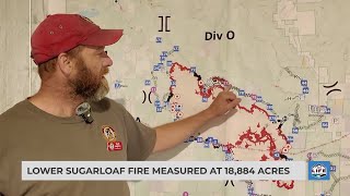 Lower Sugarloaf fire measured at 18,884 acres
