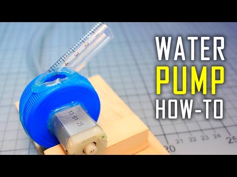How To Make A Water Pump | Mini Motor Water Pump At Home