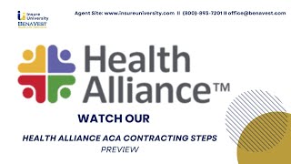 Health Alliance ACA Contracting Steps | How to Get Appointed Fast