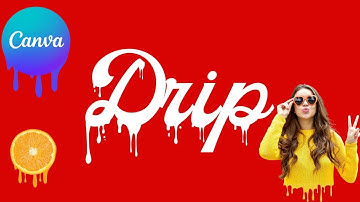 How to create Drip effect with Canva | Dripping effect|