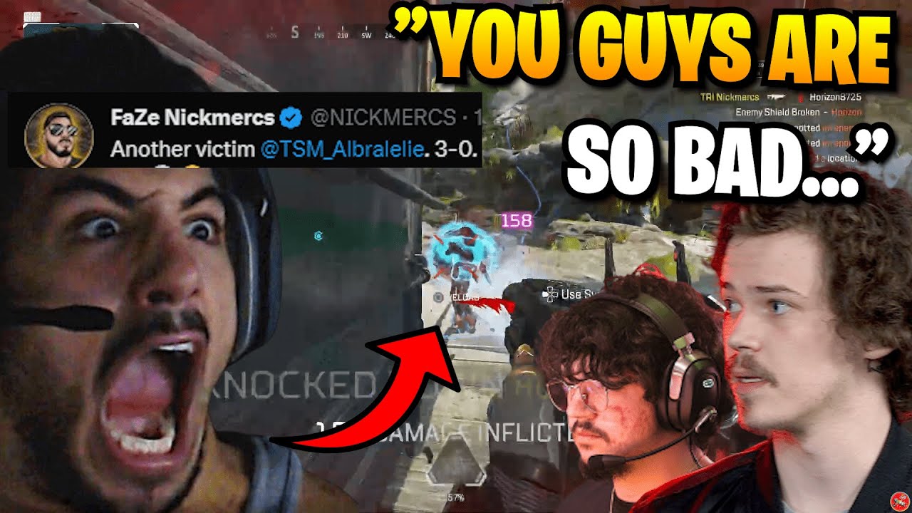 when Albralelie & Lou got absolutely COOKED by NICKMERCS & the boys in ...