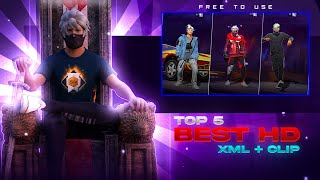 Top 5 Best Xml Clips Free Fire Clips Pack Free Fire Emote Pack Top 5 Emote Clips