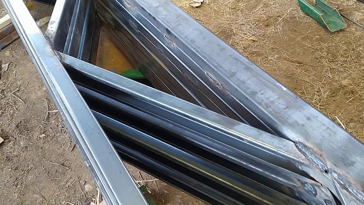 Construcción de cerchas Para cubierta metalica - YouTube