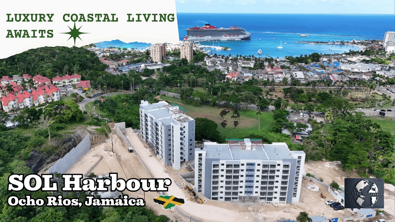 🌴 SOL Harbour – Luxury Coastal Living in Ocho Rios, Jamaica | Drone 360 (4K)
