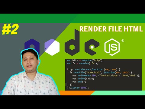 #2 Learning to Render HTML Files in a Node JS Server