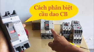 Sự khác biệt giữa cb 1 pha và 3 pha | các loại cầu dao tự động | cb tủ điện | Trung Phó TV