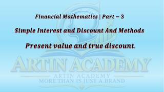 Financial Mathematics |  part -3