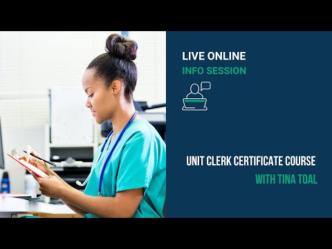 Unit Clerk Certificate Course Online Info Session | Ashton College