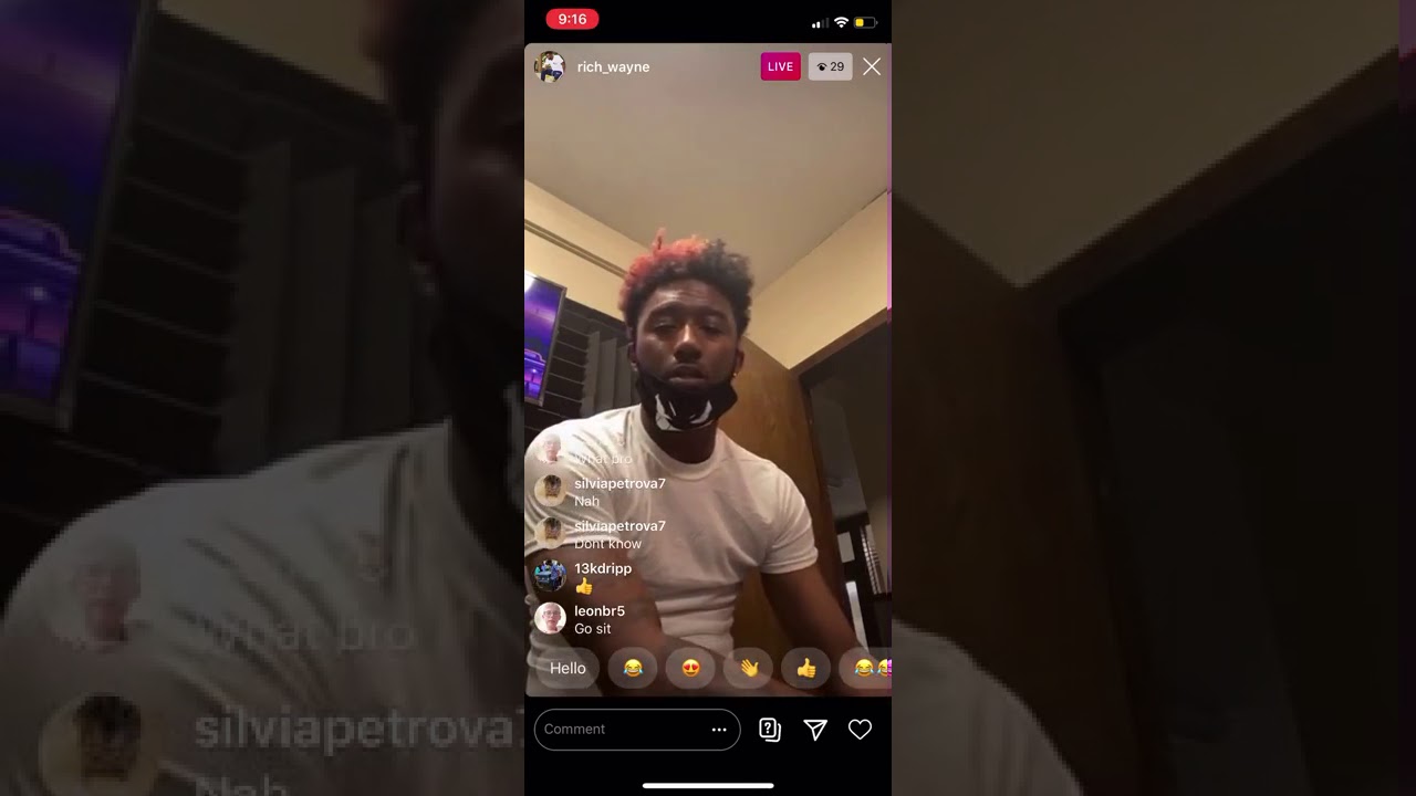 Rich Wayne goes on IG live to give CPN Sauce