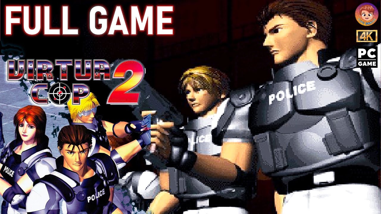Virtua Cop 2 Gameplay Walkthrough 4K 60Fps | FULL GAME - YouTube
