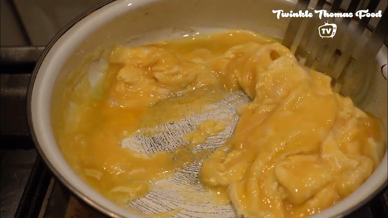 FIRST VIDEO TTFTV How to Make Simple Easy Scrambled Egg With Olive Oil