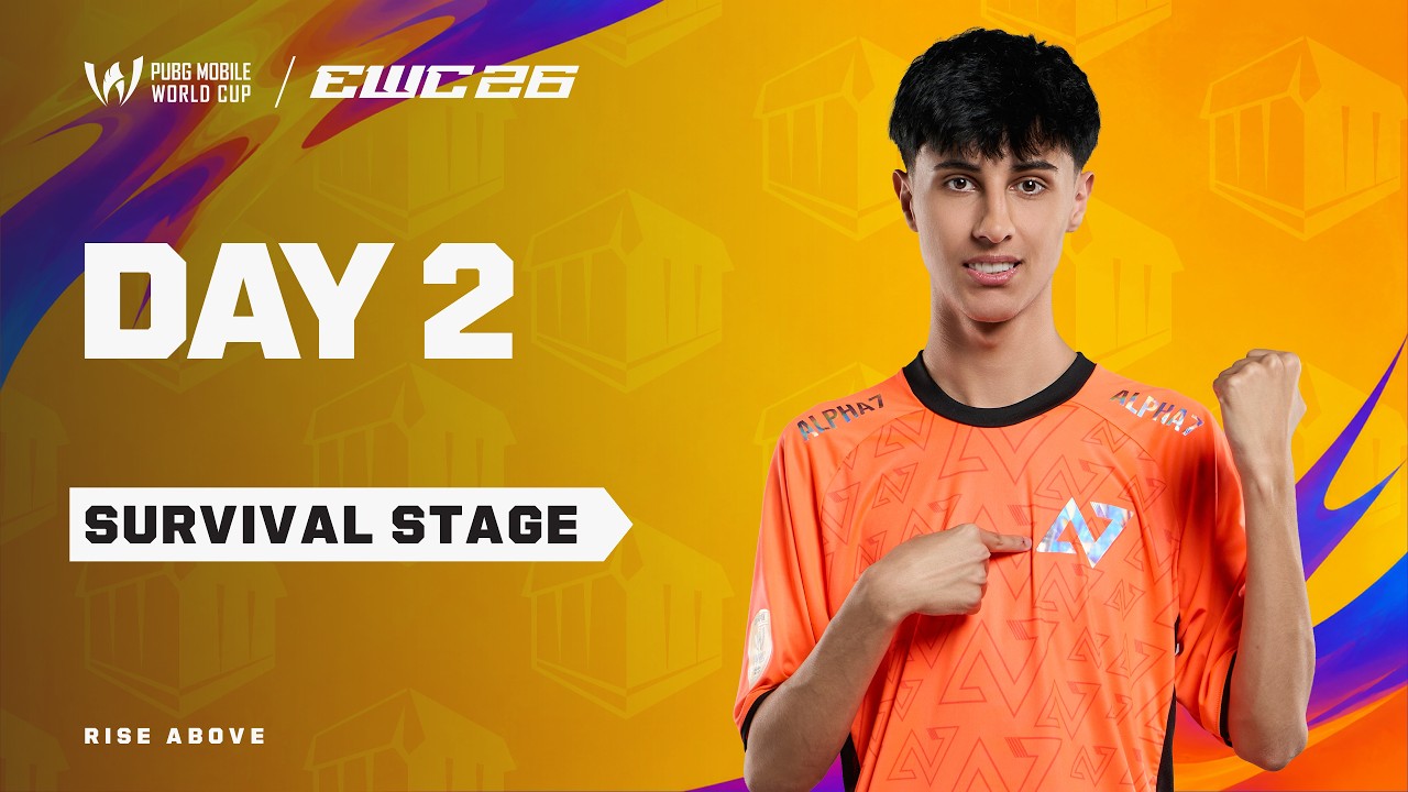 [UR] PMWC at EWC 26 Survival Stage Day 2 | PUBG MOBILE WORLD CUP at 2026 ESPORTS WORLD CUP