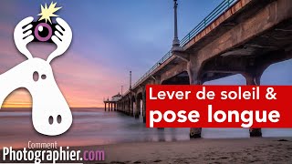 Pose longue et coucher soleil