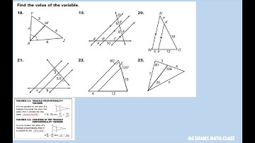 Find the value of x. Triangle Proportionality Theorems. Triangle Bisector Theorem