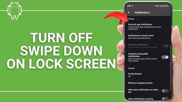How to Turn Off Swipe Down on Lock Screen Realme/Android Device?