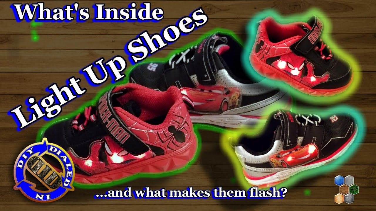 How Light Up Shoes Work See Inside Sketchers Kids Litebeams - YouTube