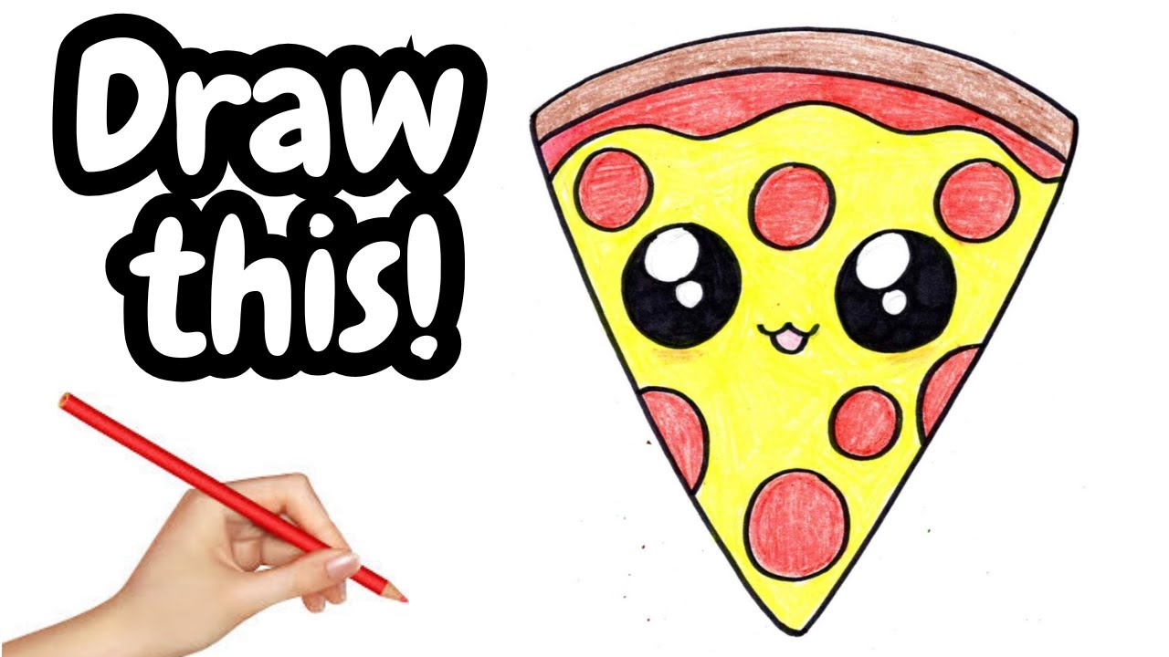 How to Draw Kawaii Pizza!