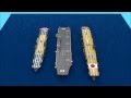 「護衛艦いずも」「赤城」「飛龍」を並べてみた。