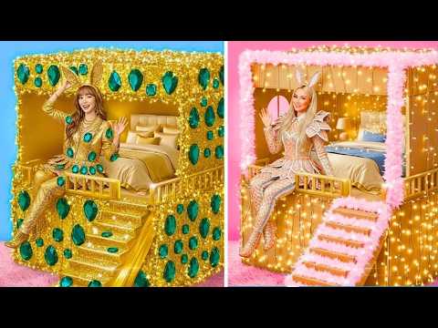 Cheap vs. Luxury Room Decor 👑✨ Viral Room Transformation