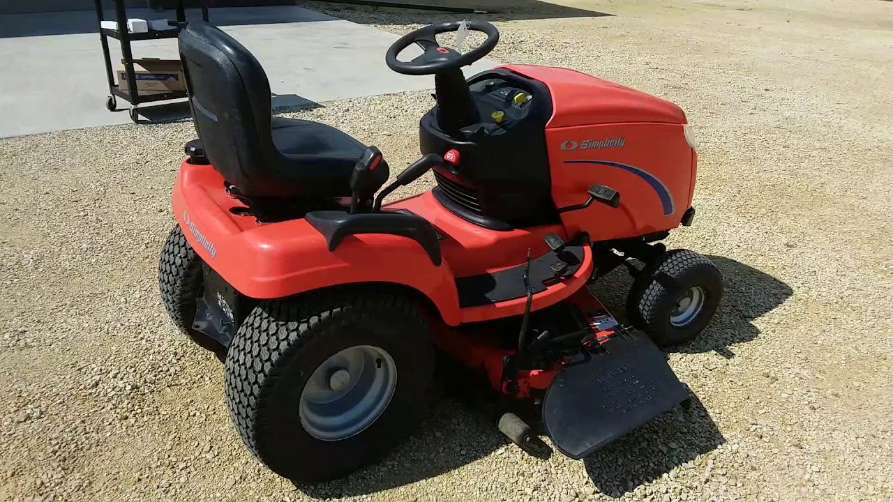 Simplicity Broadmoor Riding Mower - YouTube